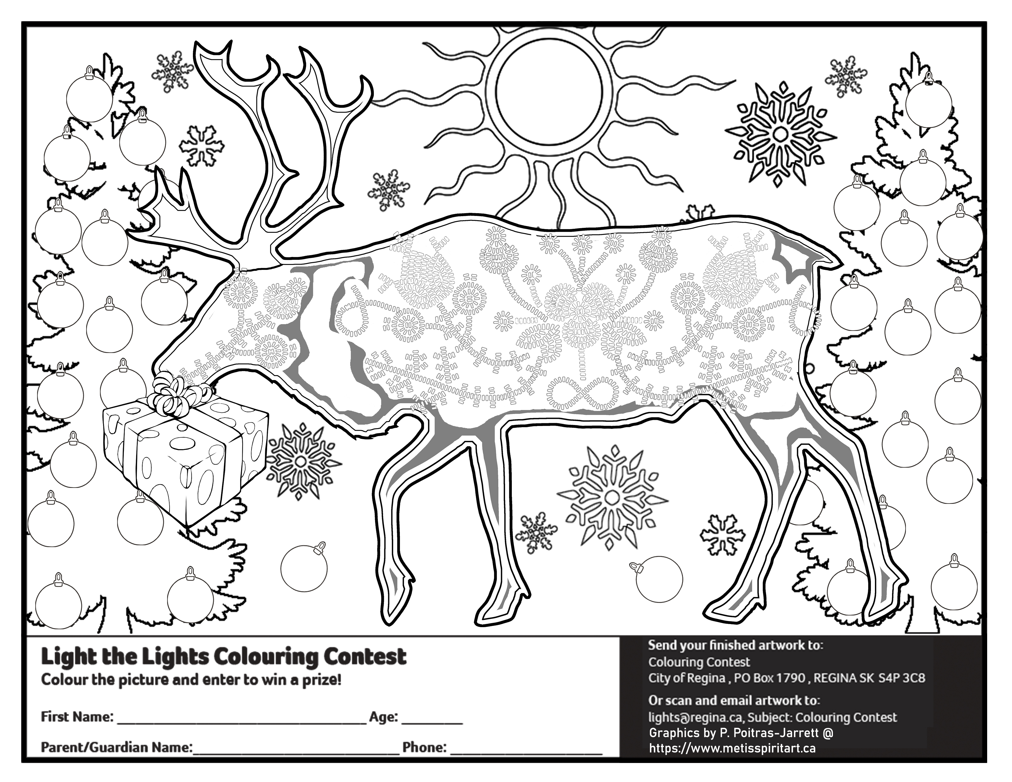 Light the Lights Colouring_Caribou_Phyllis_Poitras_Jarrett_2 Light the Lights Colouring_Caribou_Phyllis_Poitras_Jarrett_2