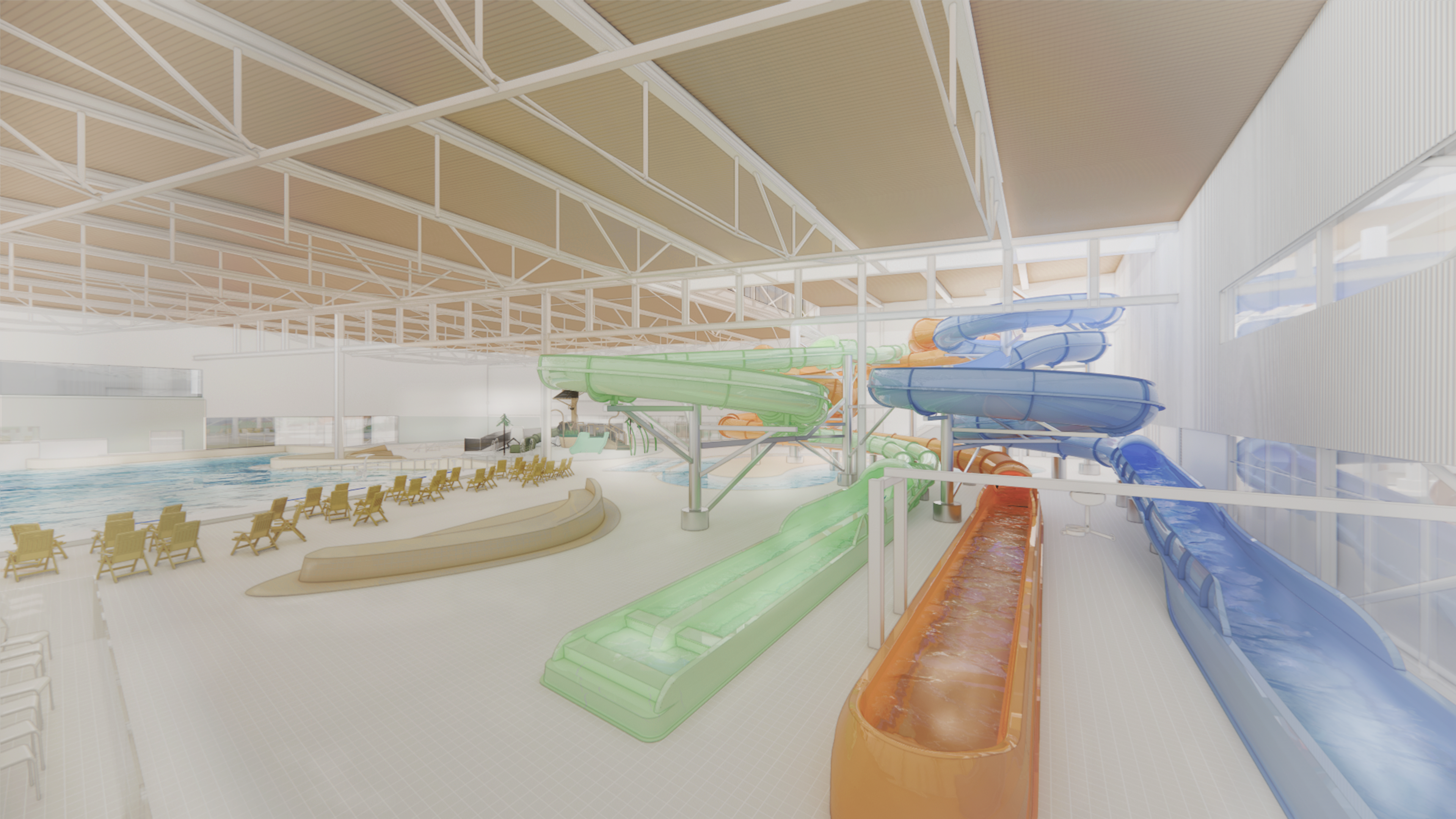 Indoor Aquatic Facility Water Slides Indoor Aquatic Facility Water Slides