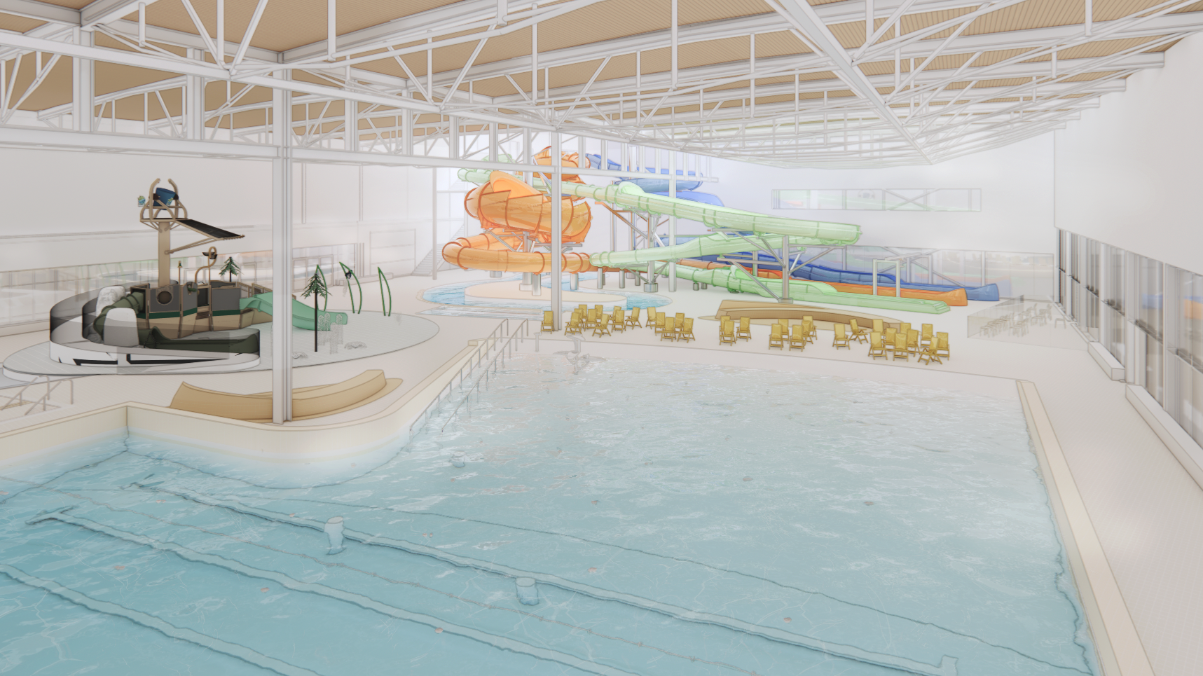 Indoor Aquatic Facility Wave Pool Indoor Aquatic Facility Wave Pool