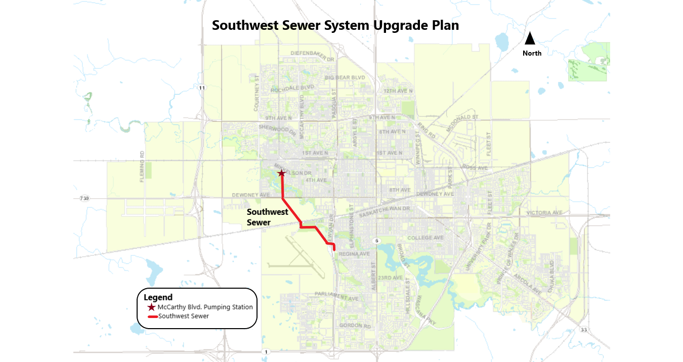 Southwest Sewer System Upgrade Website Map